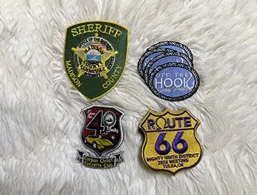 Custom sheriff embroidery badge patch